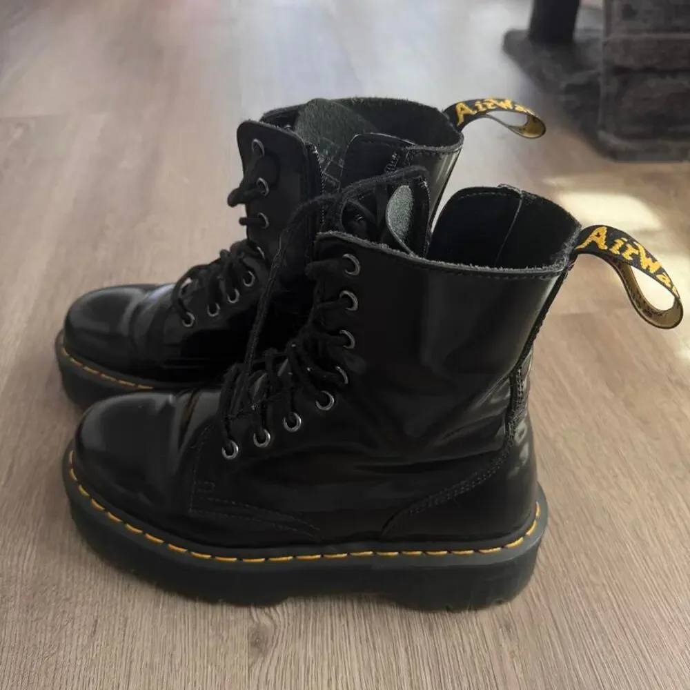 Doc Martens Black Jaden Leather Boots